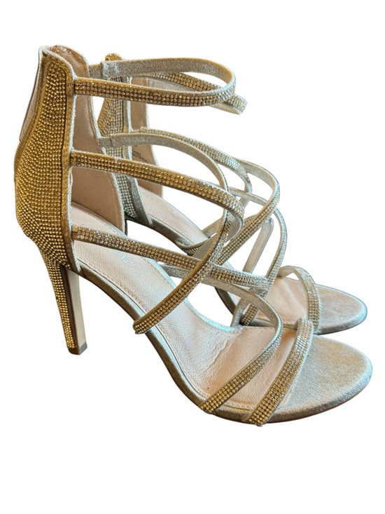 Maripe Shoes - Maripe Sparkly Evening Heels with Rhinestone Detail size 9